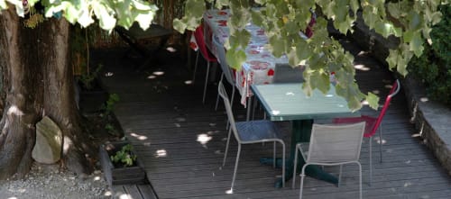 Les repas pris sous le tilleul centenaire
