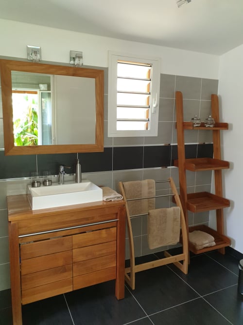 chambre Ti Kaz Sam, salle d'eau, ile de la réunion