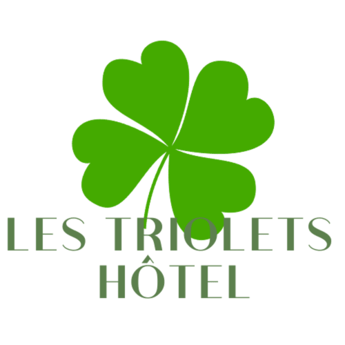 Emblème trèfle à 4 feuilles de l'hôtel, raison sociale.