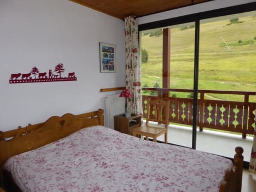 Chambre vue pistes balcon  option lits faits 