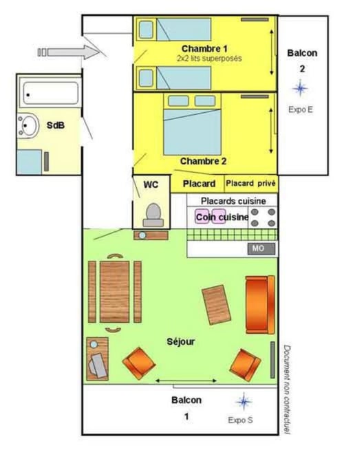 Plan de l'appartement 