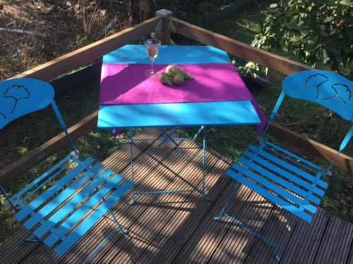 le petit coin relax de la chambre du jardin