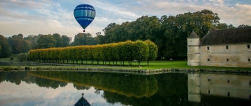 Montgolfière au dessus de Villarceaux 