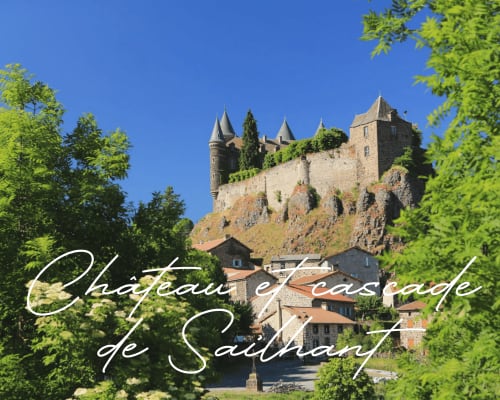 Château et cascade de Sailhant