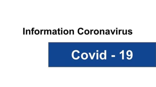 Affichage d'information Covid-19 au Chalet La Louvière, Fontcouverte-La Toussuire