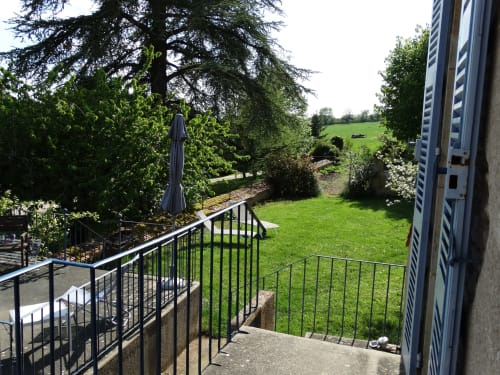 vue sur le jardin et la nature
