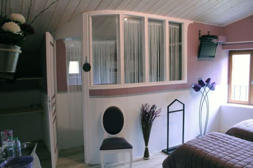 Chambre twin Tilia, chambre d'hôtes, commerciale en déplacement, maison d'hôtes le Moulin de la Fortie, Auvergne, Puy de Dôme