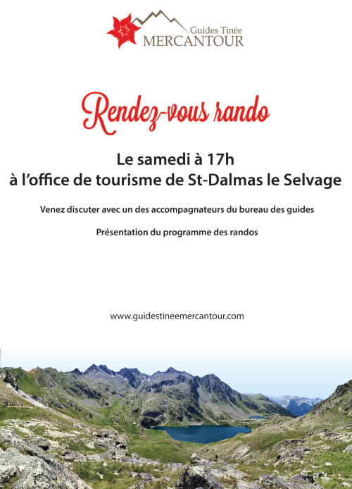 Événement de randonnée Guides Tinée Mercantour à Saint-Dalmas-le-Selvage avec paysages alpins et lac de montagne