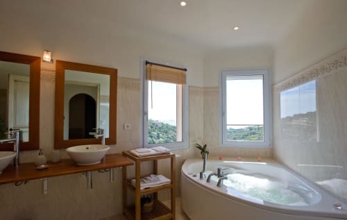 Salle de bain, villa, Villa Pascialella, Corse, piscine, Porto Vecchio