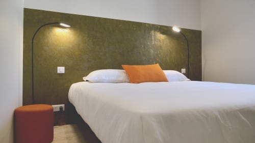 Au coin du Cyprès,Lit double, chambre d'hôte, gîtes, le Clos d'Olea, provence, Luberon.