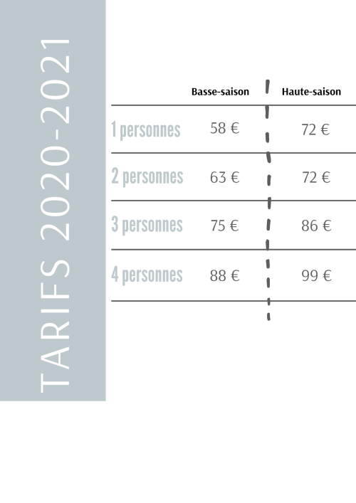 Tarifs. Hotel Le Cristol. 2 étoiles. Briançon. Hautes-Alpes.