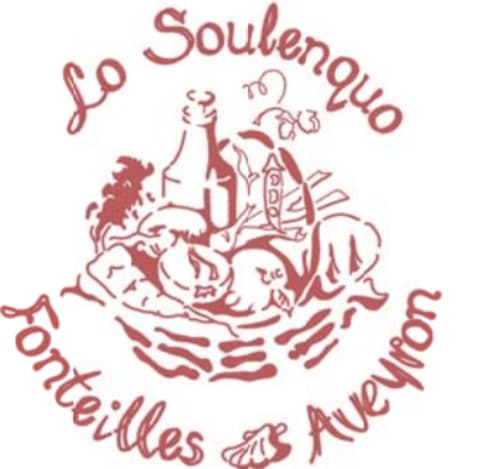 Logo. Lo Soulenquo. Gîte. Chambre d'hôtes. Dortoirs. Fonteilles. Chemin Saint Jacques de Compostelle.