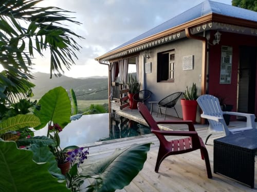 Façade extérieur. Madikera Lodges. Muscade Lodge. Marin. Martinique.