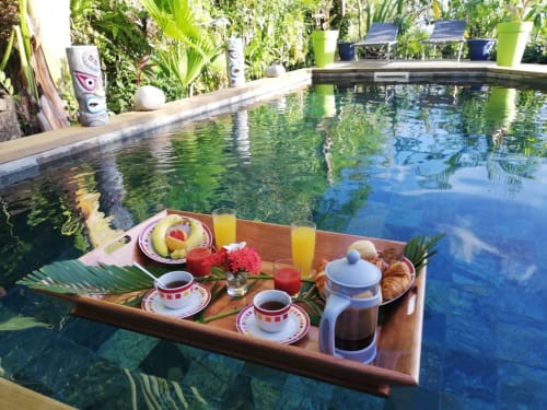 Plateau flottant. Madikera Lodges. Vanille Lodge. Marin. Martinique.