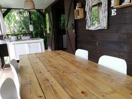 Table à manger. Madikera Lodges. Vanille Lodge. Marin. Martinique.