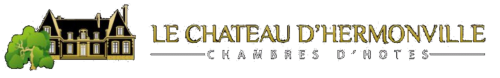 Le Château d'Hermonville chambres d'hôtes logo with mansion and green tree, Hermonville France