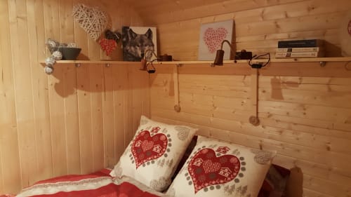 Chambre double. Roulottes. Ma roulotte sous les Chênes. Raon aux bois. Vosges.