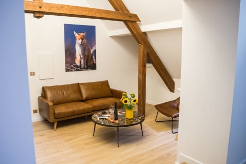 Wohnzimmer. Deluxe-Zimmer. Les Jardins de Madeleine. Gästehaus. Bernardvillé. Elsass.