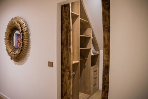 Garderobe. King-Zimmer. Les Jardins de Madeleine. Gästehaus. Bernardvillé. Elsass.