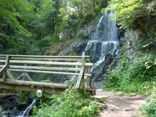 Cascade du Hohwald. Les Jardins de Madeleine. Maison d'hôtes. Bernardvillé. Alsace.