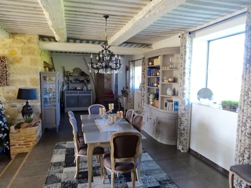Salle à manger. Abacard Home. Chambres et Gîtes. Maison d'hôtes. Roquemaure. Gard.