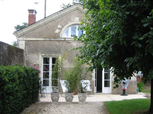 Façade. Gîte Le Pavillon. Château de la Courneuve. Gîtes. Nantes. Bretagne. Normandie.