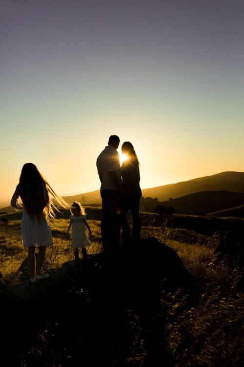 Famille - Témoignages - Couché de soleil 
