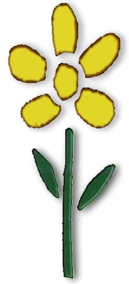 Fleur - Logo - Jaune - 