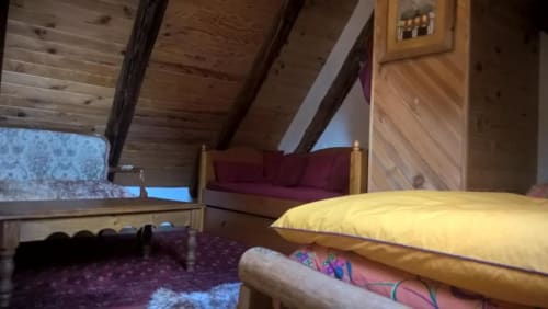 letto matrimoniale - camera - gîte du bois de l'ours - orcières