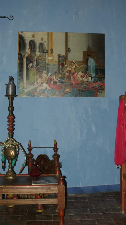 tableau. Caravanserail à Samarcande. Chambres. Hôtel Particulier de Digoine. Chambres d'hôtes et gite. Bourg-Saint-Andéol. Ardèche.