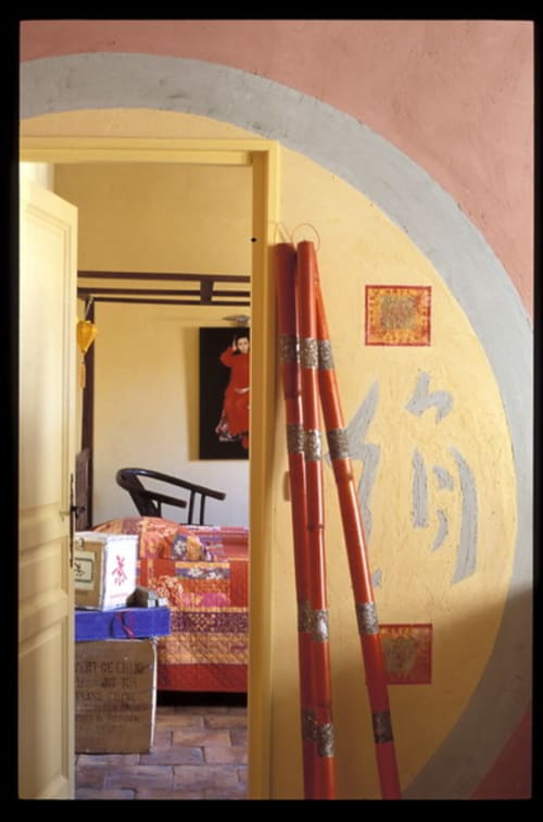 porte. Cocons de Xi'An. Appartement. Hôtel Particulier de Digoine. Chambres d'hôtes et gite. Bourg-Saint-Andéol. Ardèche.