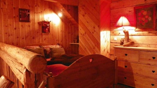 letto matrimoniale - camera - gîte du bois de l'ours - orcières