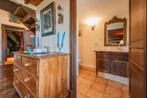 salle de bain - chambre colombe - château de denonville  
