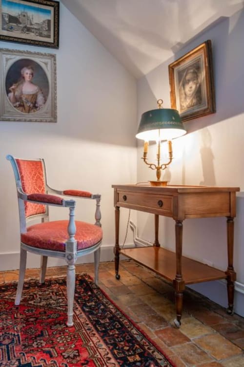 chambre églantine -  chaise - château de denonville - beauce 