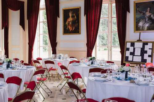 mariage - réception - tables - château de denonville 