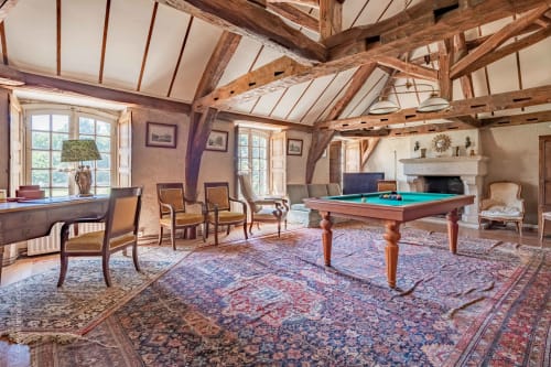 Le billard - château de denonville - salon