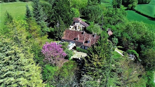 vue aerienne - Gites coeur de lot