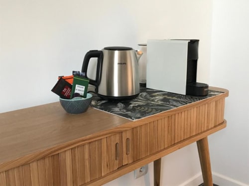 Courtesy tray, room, piana, Villa Limone, Corsican guest house