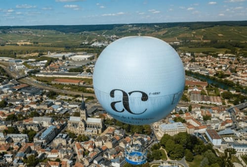 Ballon Captif d’Épernay. Vue panoramique. Balade. Les environs. Demeure de la Garenne. Hébergements insolites. Chambres d'hôtes. Montmirail.