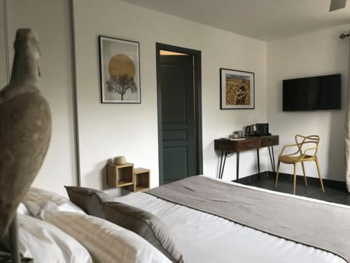 lit double - chambre - maison d'hôtes - calenzana 