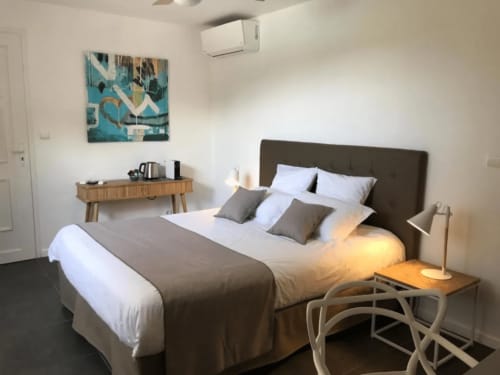 lit double - chambre - maison d'hôtes - calenzana 
