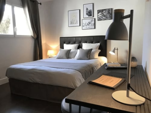 lit double - chambre - cicca - maison d'hôtes- calenzana 