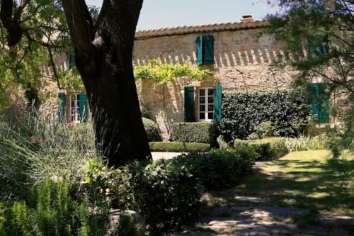 facade. The cottage. Domaine de Montlaur. Charming gites. Cathare country. Marianne Niermans.
