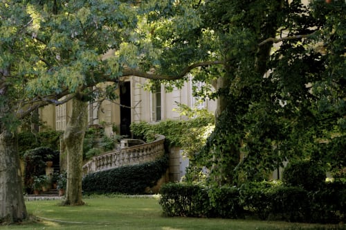 entrance. Domaine de Montlaur. Charming gites. Cathar country. Marianne Niermans.