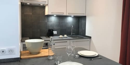 cuisine. Studio Saint Louis. Centre Ville. Location d'appartements de tourisme. Appartements. La Rochelle.