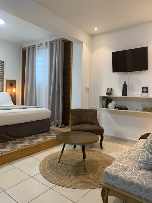 coin salon. Corossol. Locastudio. Locations Appartements. Guadeloupe. 