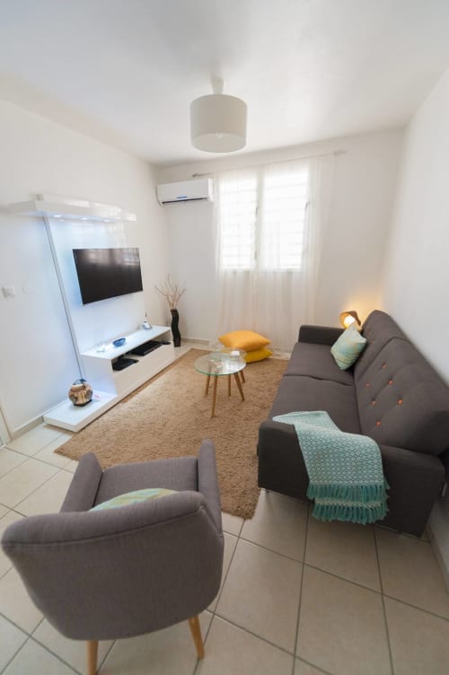 Salon. Carambole. Locastudio. Locations Appartements. Guadeloupe.