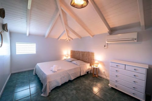 domaine de marly - guadeloupe - bungalow - chambre - lit double 