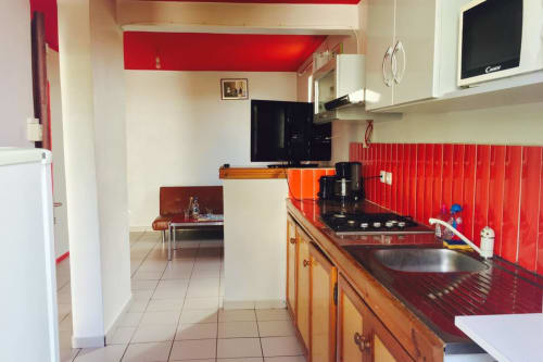 domaine de marly - guadeloupe - bungalow  - pièce à vivre - cuisine 