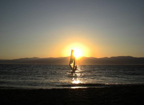 Sport  in Spiaggia al tramonto, Reggio Calabria